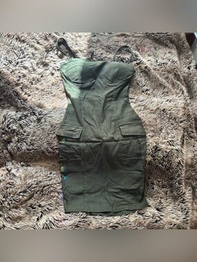 Windsor Olive Green Women’s Cargo Dress